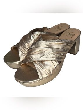 Beek Crinkle Criss Cross Platform Sandals, New